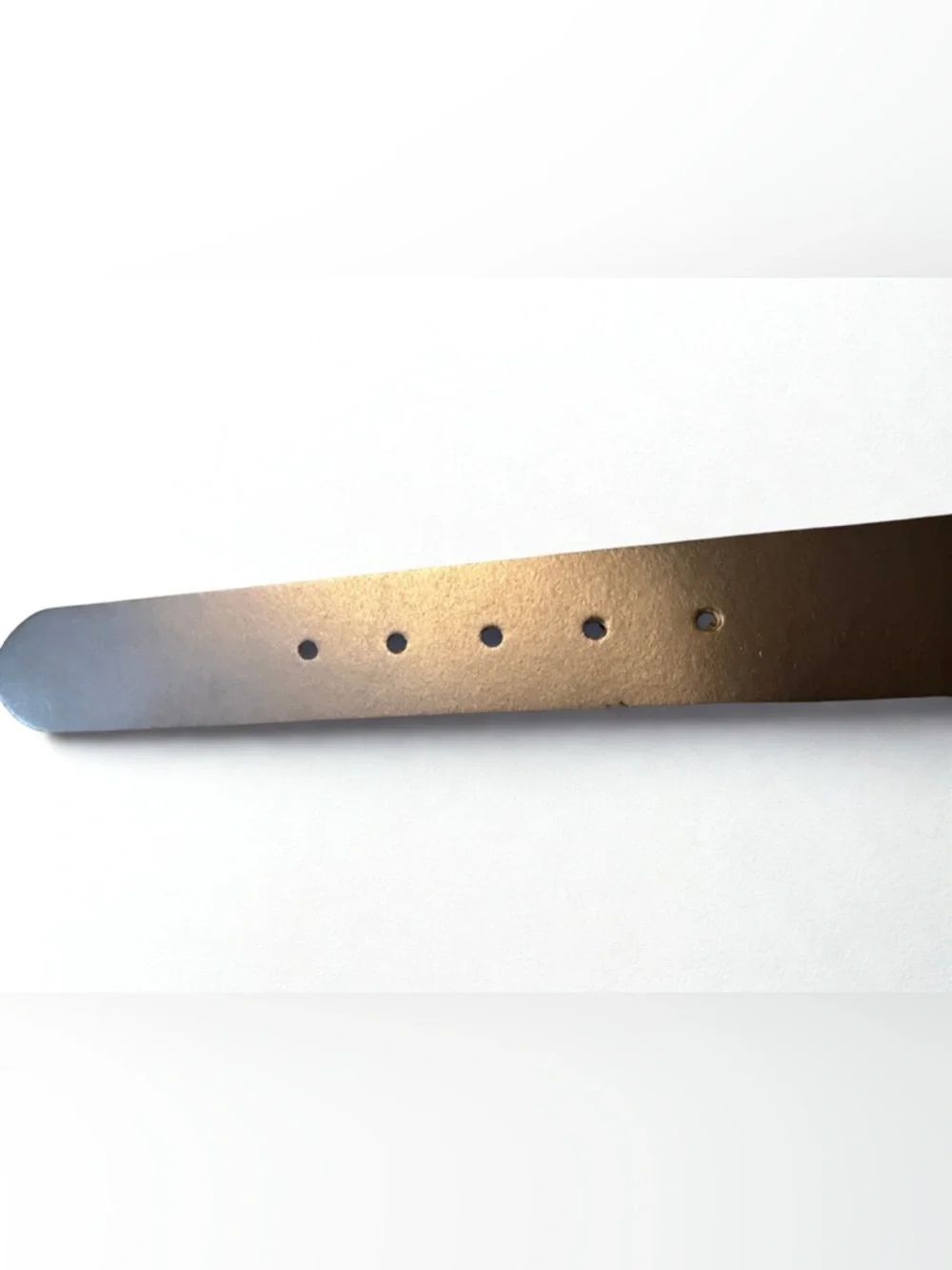 Diesel Dark Brown Leather Belt with Antiqued Brass Buckle